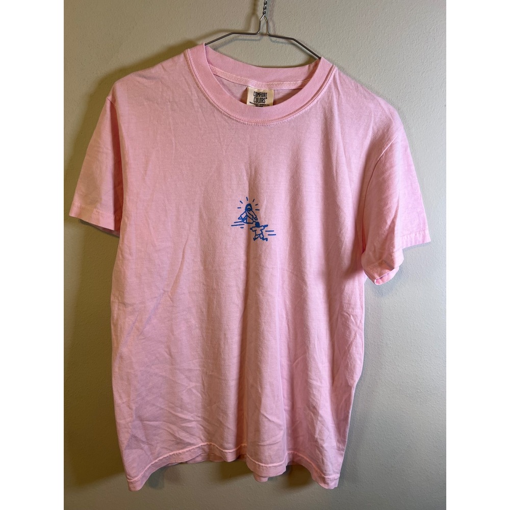 Comfort Colors Unisex T-Shirt Heavyweight Garment Dye Pink Size S